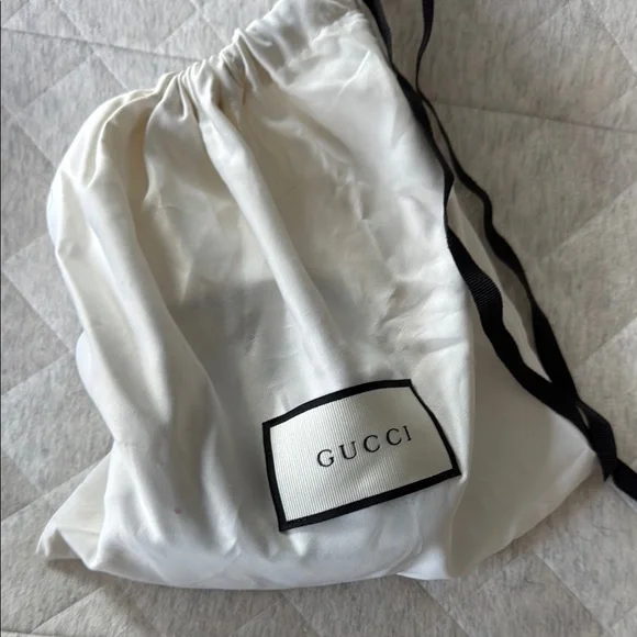 Gucci Brown Leather and Canvas Belt with Gold Buckle - Picture 7 of 8